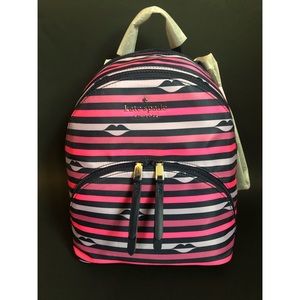 NWT Kate Spade Karissa Lip print backpack